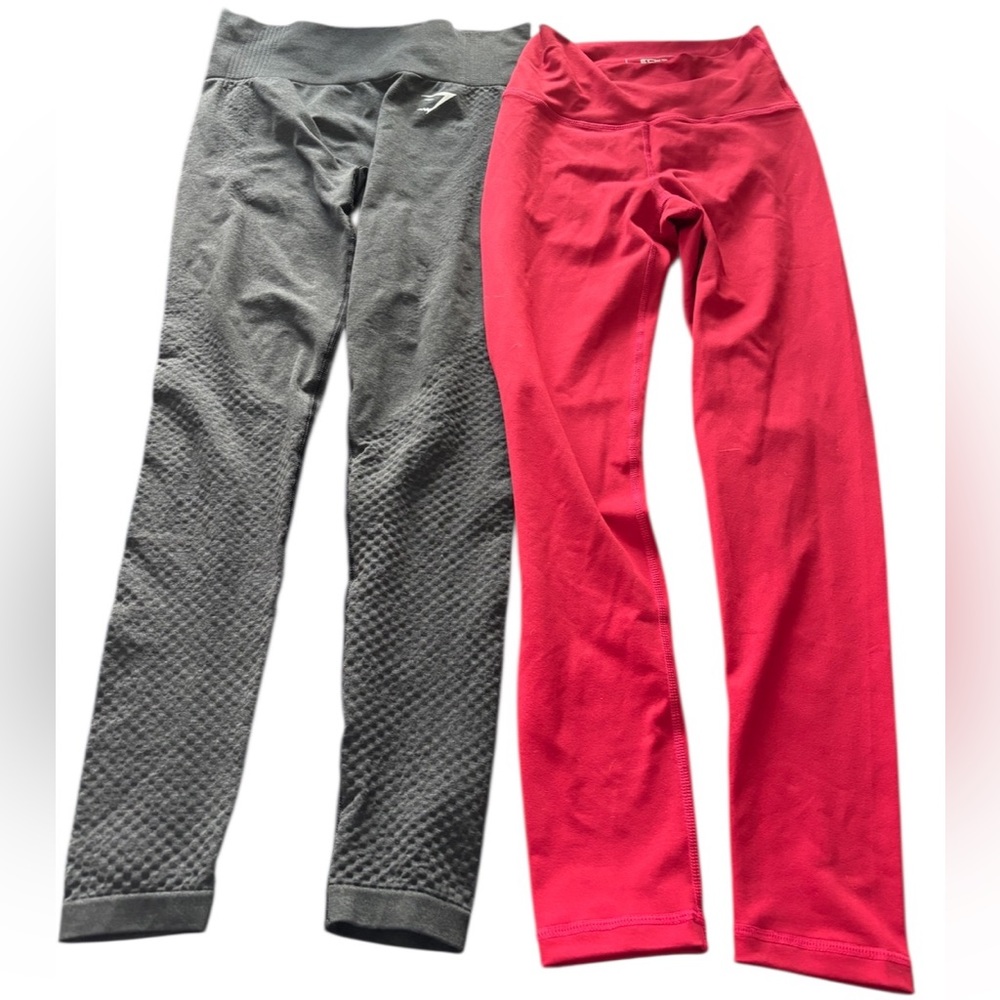 Gymshark & Echt XS Leggings Lot Seamless High Rise Scrunch Sculpt Fit